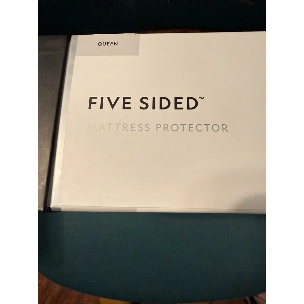 Malouf Five Sided Queen Mattress Protector Waterproof Hypoallergenic Deep Pocket